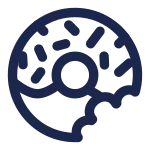 Donut Bitten SVG Icon